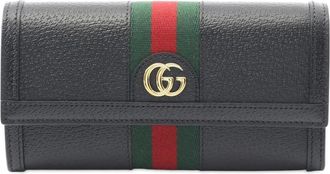 Gucci Pre-owned Wallets, female, Black, Size: ONE SIZE Pre-owned GG Marmont Long Wallet