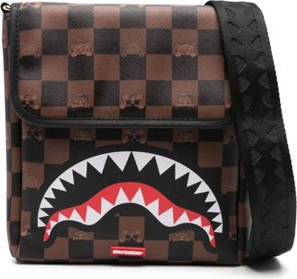 Sprayground Sprayground, Tassen, Heren, Veelkleurig, ONE Size, Multi Colour Tabaksbruine Schoudertas Beperkte Oplage