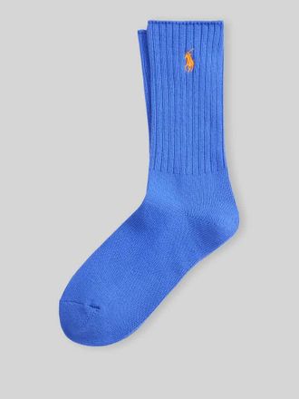 Polo Ralph Lauren Socken aus Baumwoll-Mix mit Logo-Stitching in Royal, Gr&ouml;&szlig;e 36-42