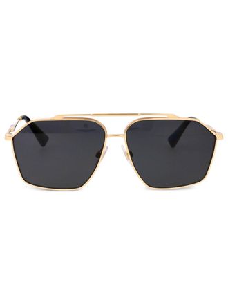 Dolce & Gabbana Eyewear Occhiali da sole oversize - Oro