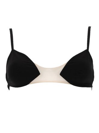 Rick Owens Mesh Bra with Sheer Nude Panel
