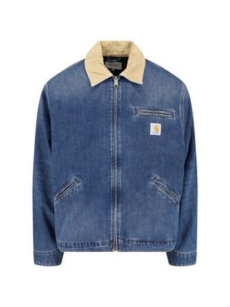 Carhartt Work in Progress Blue OG Detroit Contrast Collar Jacket
