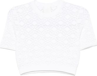 Givenchy White Cropped Top