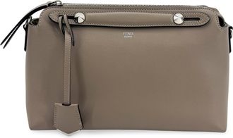 Fendi By The Way Satchel Calfskin Gray Calfskin Handbag (Pre-Owned)