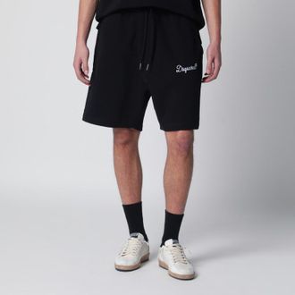 Dsquared2 Black relaxed-fit cotton shorts