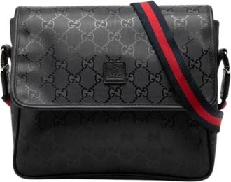 Gucci Pre-owned Cross Body Bags, female, Black, Size: ONE SIZE Pre-owned Vintage Crossbody Bag