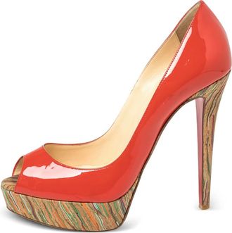 Christian Louboutin Pumps Lady Peep 130mm - Rosso