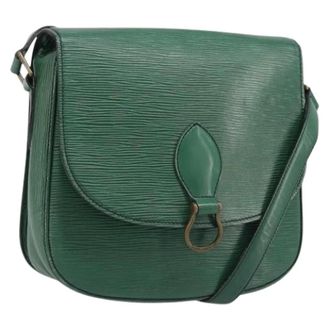 Louis Vuitton Pre-owned Saint Cloud Schoudertas - Dames - Pre-owned - Groen - Maat: ONE Size Leer