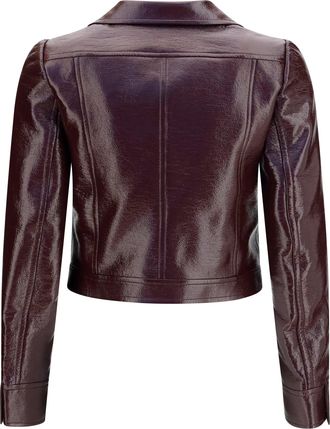 Courr&egrave;ges Womens Reedition Vinyl Jacket Burnt Red