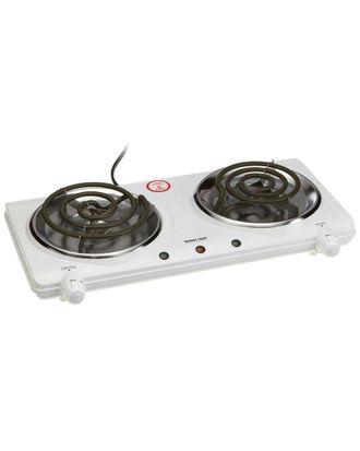 Better Chef Basic Double Burner With White Enamel Finish