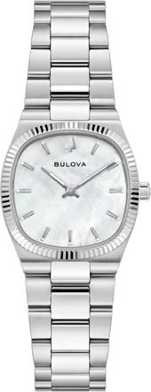Bulova Quartz White Mother of Pearl Dial Ladies Watch 96L353