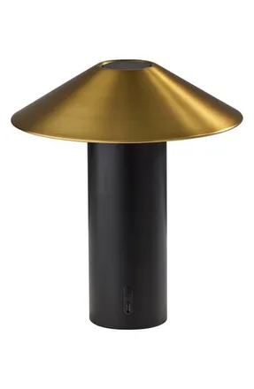 Adesso Pina LED Cordless Table Lamp in Black at Nordstrom