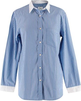 J.crew Blue & White Striped Shirt Size S