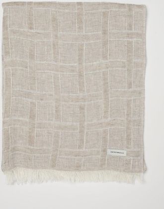 Emporio Armani Stola in lino garzato con lurex