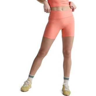 Beyond Yoga Space Dye Leisure Bike Shorts in Dreamsicle Heather at Nordstrom, Size X-Small