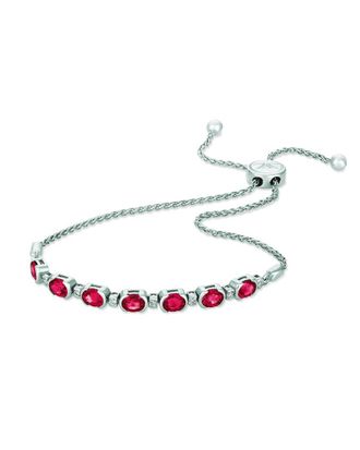 Le Vian 14K 2.85 ct. tw. Diamond & Ruby Bolo Bracelet