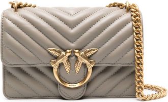 Pinko mini Love One crossbody bag - women - Sheepskin - OS - Neutrals