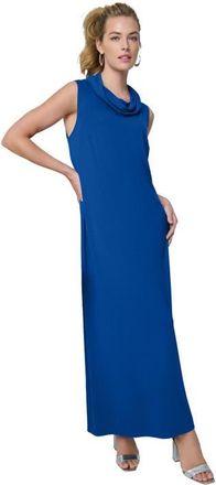 Jessica London Sleeveless Cowl Neck Maxi in Dark Sapphire at Nordstrom, Size Medium