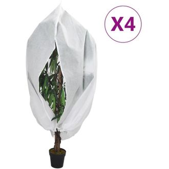 vidaXL Cubiertas Para Plantas Con Cremallera 4 Uds 70 G/m&sup2; 2,36x2 M Vidaxl