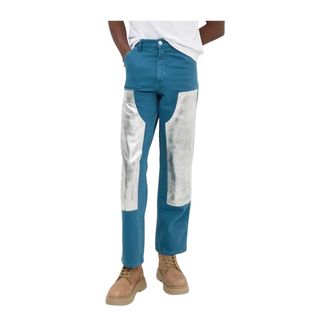 Bluemarble Bluemarble, Jeans, Heren, Blauw, W29, Katoen, Jeans met kniepatches