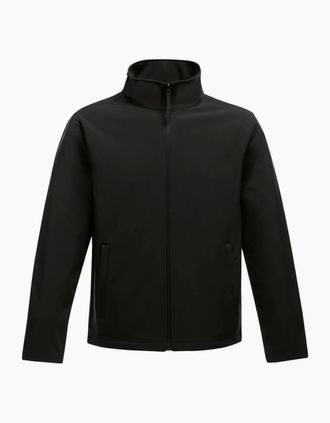 Regatta Mens Regatta Standout Mens Ablaze Printable Soft Shell Jacket - Black - Size: 42/Regular