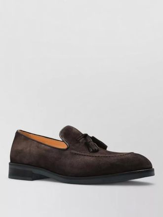 Paul Smith suede leather loafers tassel detail