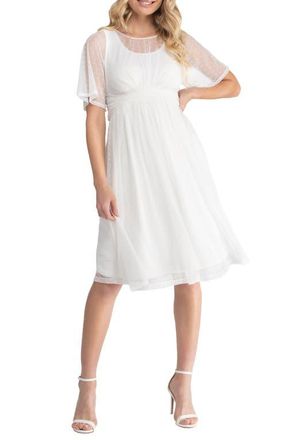 Kiyonna Stars A-line Wedding Dress in Ivory at Nordstrom, Size Small