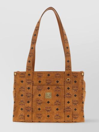MCM aren school tote shoulder bag