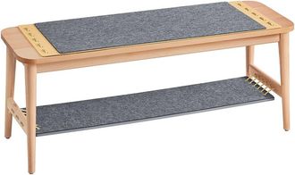 SoBuy Banco Zapatero De Entrada Banco De Almacenamiento Con 1 Estante Color Madera 110 X 37 X 45 Cm Hfsr01-n Sobuy Es