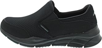 Skechers Mens Equalizer 4.0 Persisting Trainers, Black Mesh Pu Black Trim, 8 UK