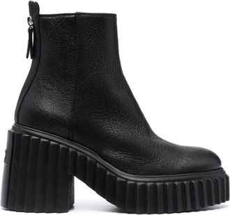 AGL Black Tiggy Plastic Platform Boots