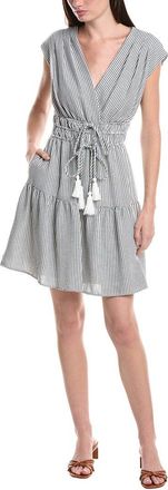Julia Jordan Poly Yarn Dye Stripe Mini Dress