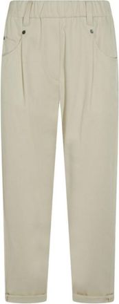 Brunello Cucinelli Beige Relaxed Elasticated Pants