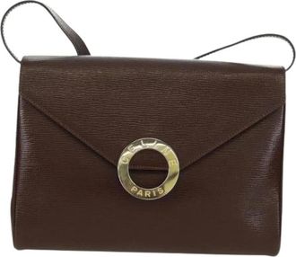 Celine Pre-owned Shoulder Bags, female, Brown, Size: ONE SIZE Pre-owned Leather Shoulder Bag