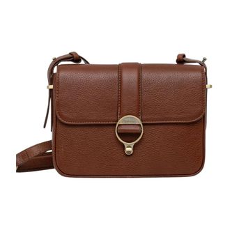 Barbour Rosa Leren Crossbody Tas - Dames - Tassen - Bruin - Maat: ONE Size Katoen