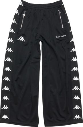 Acne Studios logo-print loose pants - Black