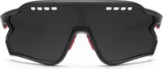 Briko Unisexs DAINTREE Sunglasses, Black red-SB3, One Size