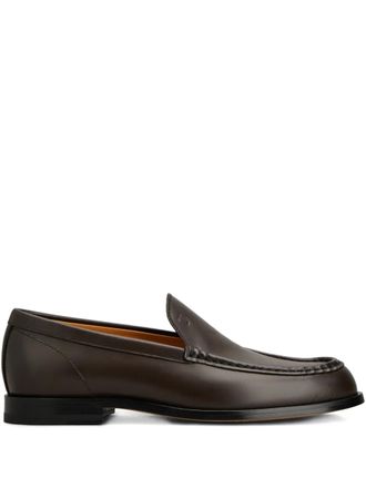 Tod's Cuoio 96L stitch-detail loafers - men - CALFSKIN/Calf Leather/Calf Leather - 10.5 - Brown