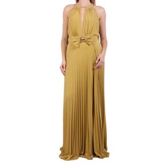 Elisabetta Franchi Dames, Jurken, Geel, Maat: L Viscose
