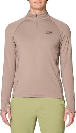 Mountain Hardwear Crater Lake Heavyweight Half Zip in Wild Taupe at Nordstrom, Size Xx-Large