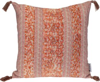 Parkland Collection Tassel Trim Square Accent Pillow in Pink at Nordstrom Rack