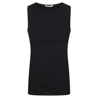 Entire studios Sleeveless Tops, female, Black, Size: XS Boat Neck Top