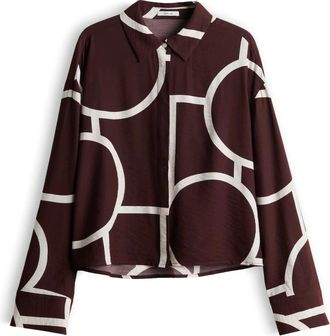 OPUS Blouses & Hemden - Dames - Blouses & Shirts - Bruin - Maat: L