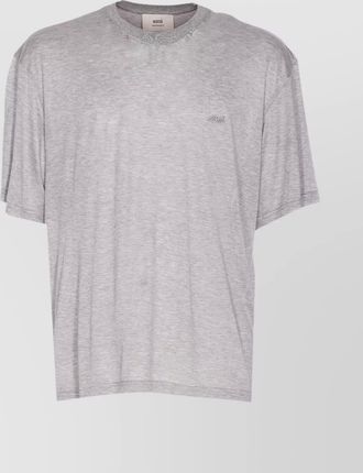 Ami silk blend short sleeve t-shirt