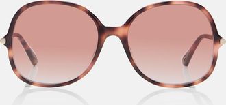 Chlo&eacute; Chlo&eacute; Tubolar oversized sunglasses