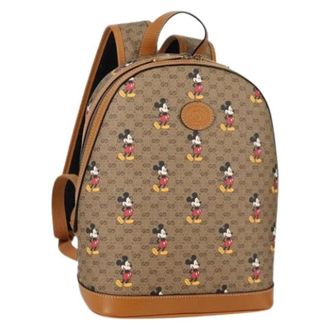 Gucci Pre-owned Backpacks, female, Beige, Size: ONE SIZE Pre-owned Vintage Plastic Backpack