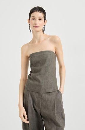 Brunello Cucinelli Bandeau top in Olive at Nordstrom, Size Xx-Large Eu