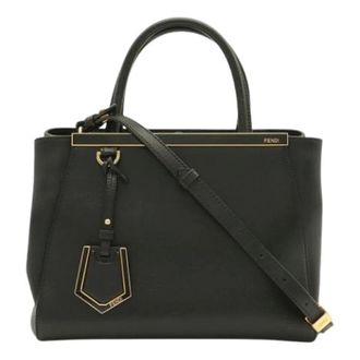 Fendi Pre-owned Vintage Handbag - Dames - Vintage Handtas - Zwart - ONE Size - Leer - Vintage