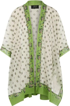 Marc Cain Gebreide Gedrukte Cape Made in Germany - Dames - Kimonos - Veelkleurig - M - Katoen - Overhemden