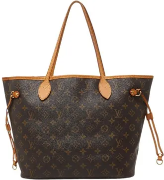 Louis Vuitton Brown Pvc Leather Shoulder Bag Tote Bag (Pre-Owned)